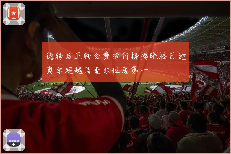 德转后卫转会费排行榜揭晓格瓦迪奥尔超越马奎尔位居第一